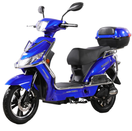 Power-assisted e-bike (moped style)